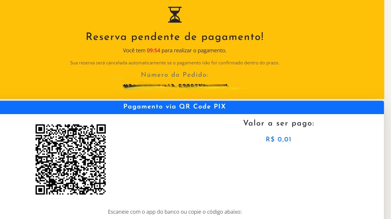 Confirmação do PIX
